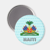 Haitianischer Wappen Magnet (Vorderseite/Rückseite)