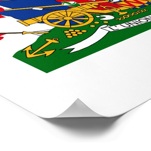Haitianischer Wappen Poster (Ecke)