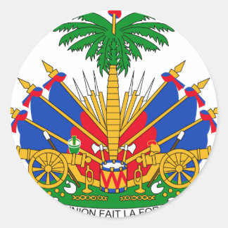 Haitianischer Wappen Runder Aufkleber