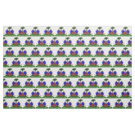 Haitianisches Flaggen-Gewebelogo Stoff (Fat Quarter (45,7 x 55,9 cm))