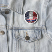 Haitianisches Französisch-Tree-Roots-Flag Button (Beispiel)