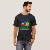 Haitianisches Jamaika Karibisches Kombo-Gemisch T-Shirt (Vorne ganz)