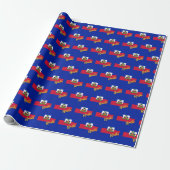 Haitianisches Papier, blau, haitianische Flaggenpa Geschenkpapier (Ungerollt)