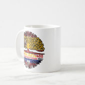 Haitianisches Spanien - Roots-Flagge Kaffeetasse (Vorderseite Links)