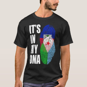 Haitianisches und Dschibutianisches DNA-Flaggengeb T-Shirt