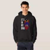 Haitianisches und timorisches DNA-Flaggengebiet Hoodie (Vorne ganz)