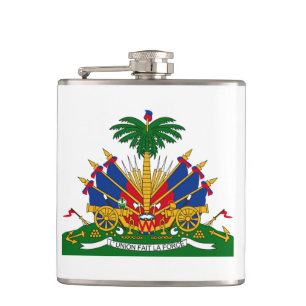 Haitianisches Wappen Flasche Flachmann