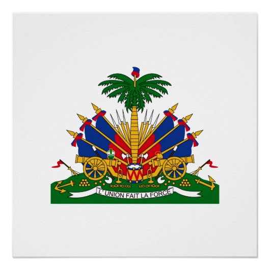Haitianisches Wappen Poster (Vorderseite)