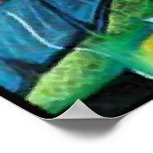 Haitienne en Vitraux I - en verre liquide Poster (Ecke)