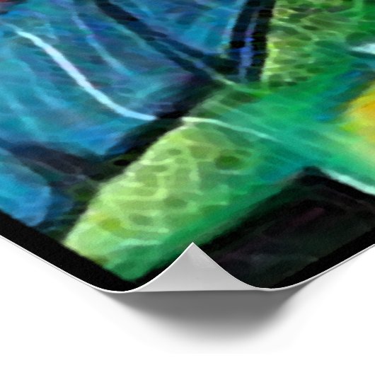 Haitienne en Vitraux Poster (Ecke)