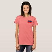 Haitifischer Flaggen- und Map-T - Shirt (Vorne ganz)