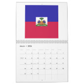 Haitifisches FlaggenEmblem Kalender (Mär 2026)
