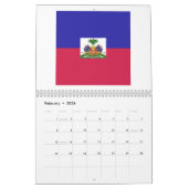 Haitifisches FlaggenEmblem Kalender (Feb 2026)