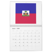 Haitifisches FlaggenEmblem Kalender (Mär 2027)