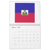 Haitifisches FlaggenEmblem Kalender (Feb 2027)