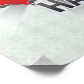 Haitis Flag Karte 2.0 Poster (Ecke)