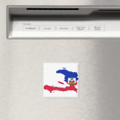 Haitis Flag Karte HT Magnet (In Situ (Geschirrspüler))