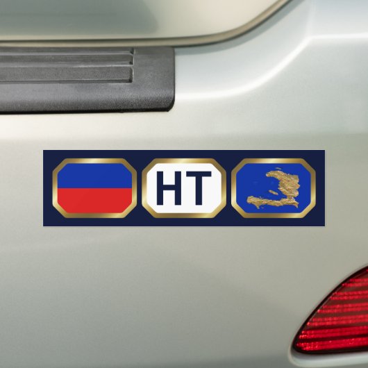 Haitis Flag Map Code Autoaufkleber (Auf Auto)