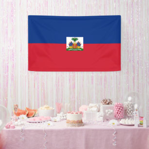 Haitis Flagge Banner