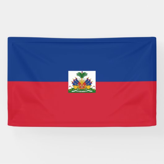 Haitis Flagge Banner (Horizontal)