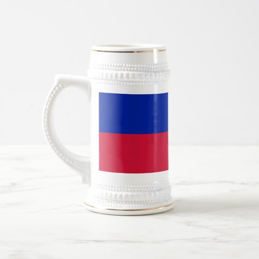 Haitis-Flagge Bierglas (Links)