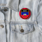 Haitis-Flagge Button (Beispiel)