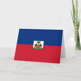 Haitis Flagge Dankeskarte