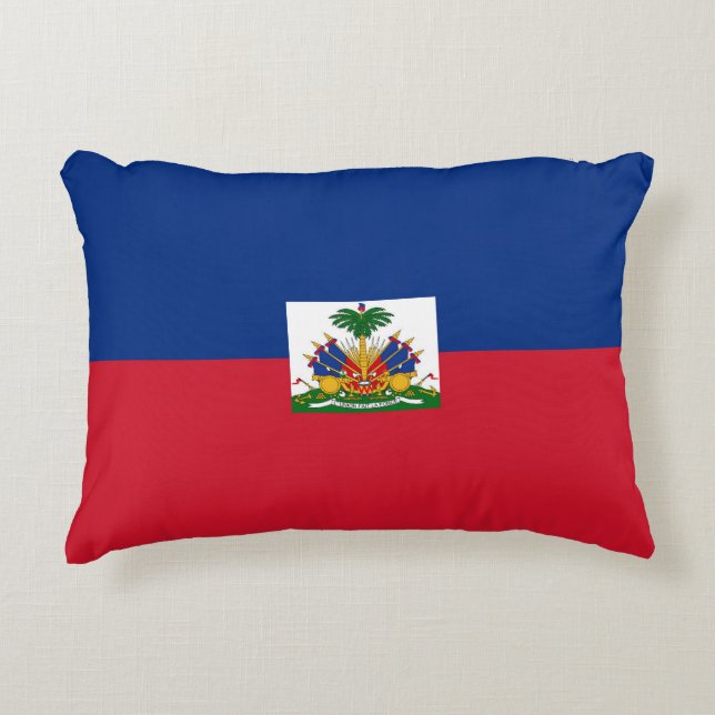 Haitis Flagge Dekokissen (Vorderseite)