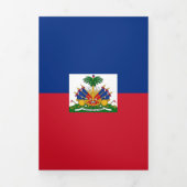 Haitis Flagge Dreifach Gefaltete Karte (Cover)