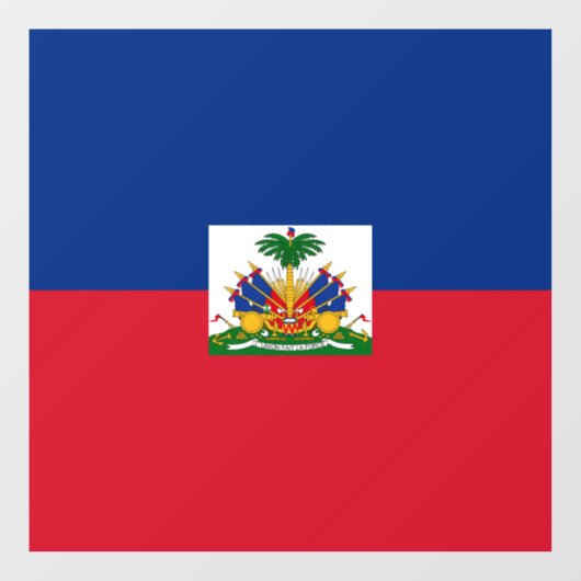 Haitis Flagge Fensteraufkleber (Blatt)