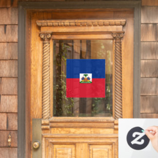 Haitis Flagge Fensteraufkleber