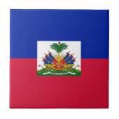 Haitis-Flagge Fliese (Vorderseite)
