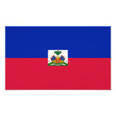 Haitis-Flagge Fotodruck (Vorne)