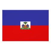 Haitis-Flagge Fotodruck (Vorne)