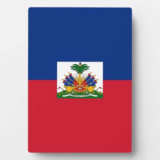Haitis Flagge Fotoplatte (Vorderseite)