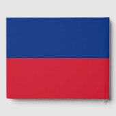 Haitis Flagge Gästebuch (Rückseite)