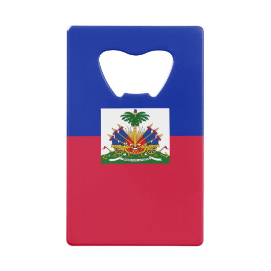 Haitis-Flagge Geldbeutel Flaschenöffner (Vorderseite)
