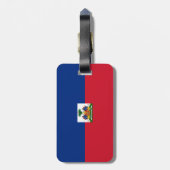 Haitis Flagge Gepäckanhänger (Rückseite vertikal)