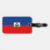 Haitis Flagge Gepäckanhänger (Rückseite horizontal)