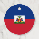 Haitis Flagge Geschenkanhänger (Rückseite)