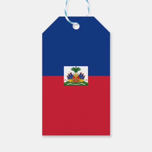 Haitis Flagge Geschenkanhänger (Vorderseite)