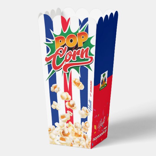 Haitis Flagge Geschenkschachtel (Rückseite)