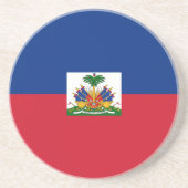 Haitis Flagge Getränkeuntersetzer (Vorne)