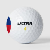 Haitis Flagge Golfball (Logo)
