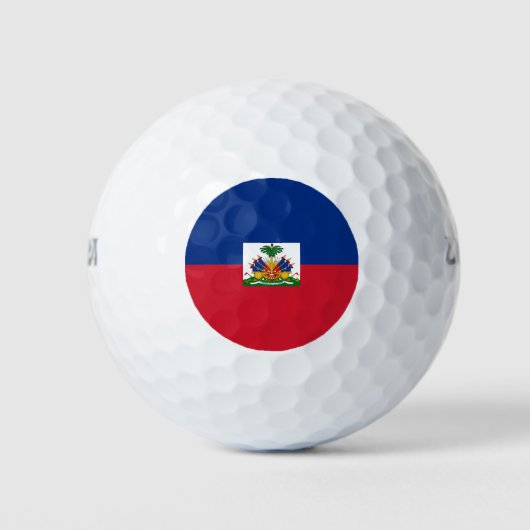 Haitis Flagge Golfball (Vorderseite)