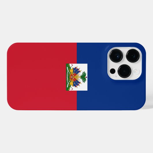Haitis Flagge iPhone Hülle (Rückseite (Horizontal))