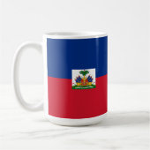 Haitis Flagge Kaffeetasse (Links)