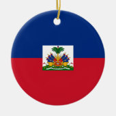 Haitis Flagge Keramik Ornament (Vorne)