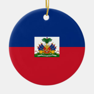 Haitis Flagge Keramik Ornament