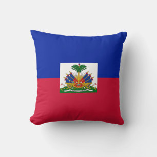 Haitis-Flagge Kissen